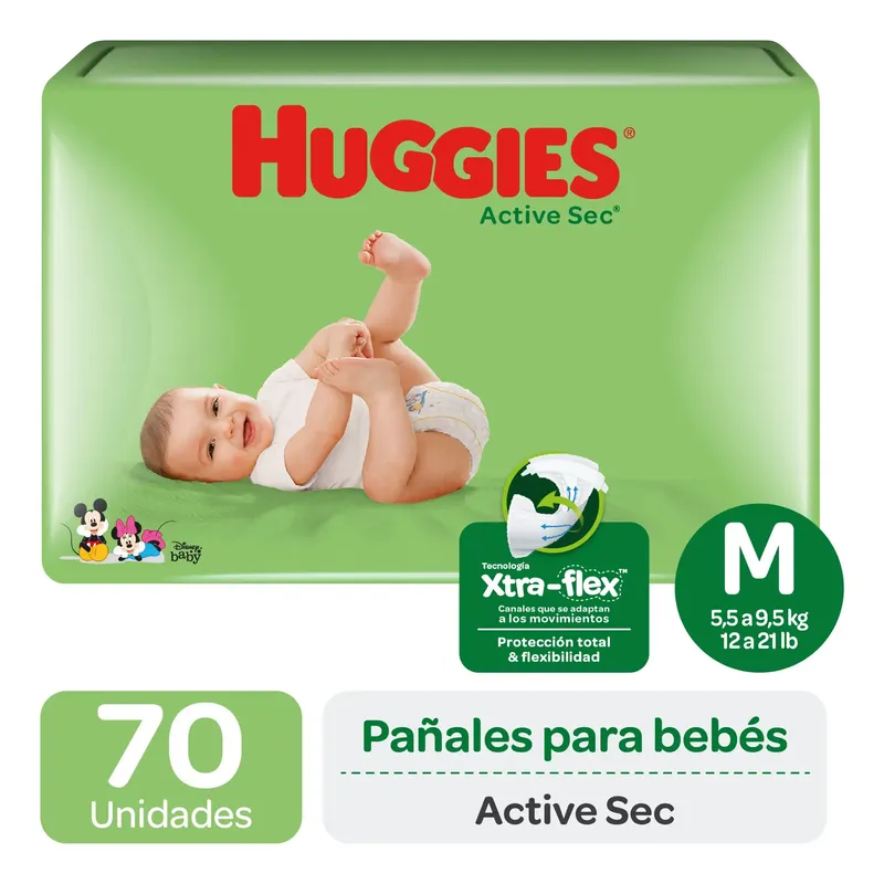 Huggies ActiveSec Talle M